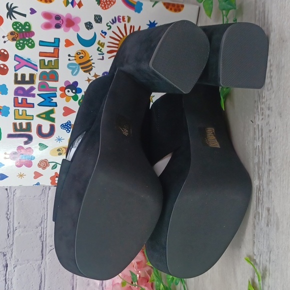 Jeffrey Campbell Women's Coerce High Block Heel Platform Slide Sandals NIB - Picture 7 of 10